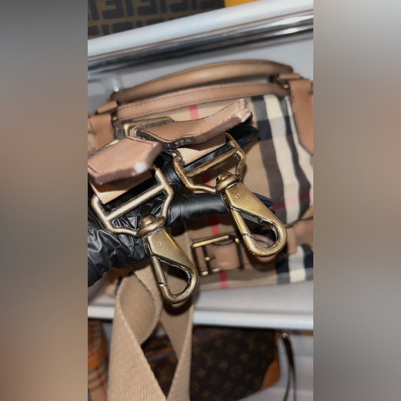 Burberry House Check Canvas Tote top handle/ Shoulder Bag - Picture 14 of 16